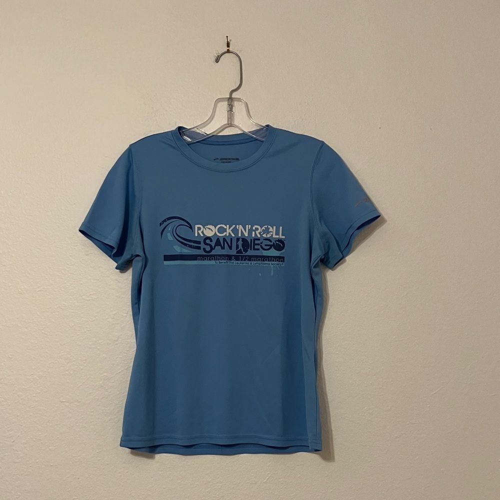 Blue 2012 Rock 'n' Roll San Diego Half Marathon Technical T-Shirt